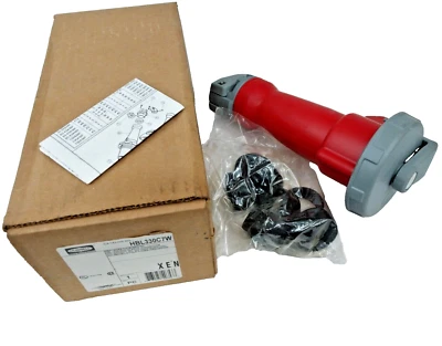 NOVO CONECTOR DE PINO E MANGA HUBBELL 30 AMP 480 VAC 2 PÓLOS 3 FIOS HBL330C7W - Imagem 1 de 4