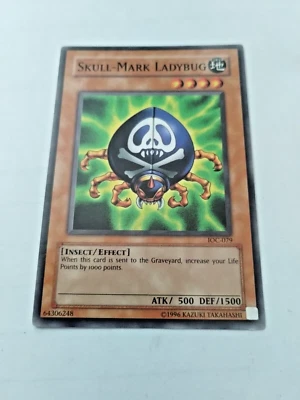 Yu-Gi-Oh! Skull-Mark Ladybug Invasion of Chaos IOC-079 Unlim. Com.- Uncirculated - Image 1 of 3