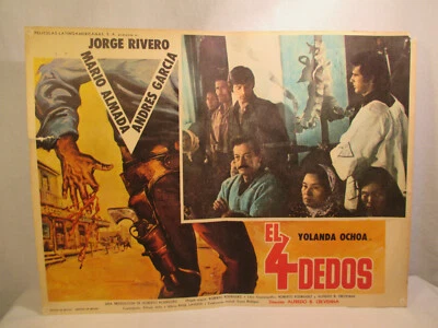 Western Filmplakat Kino Reklame 50er Mexiko Peliculas Latinoamericanas 2 - Bild 1 von 4