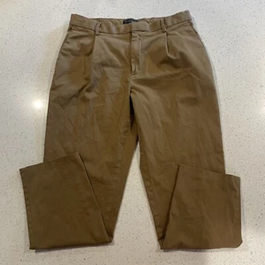 Banana Republic Chino Pants 32x29 Non Iron Tailored Slim Fit Brown Beige - Picture 1 of 5