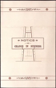 1889 Bogle Brothers Change in Business Announcement White River Junction VT - Picture 1 of 3