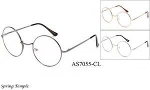 Clásico Lente Transparente Gafas Retro Redondas Hippies Retro UV 100% - Imagen 1 de 9