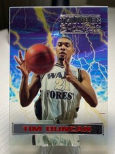 1997 Wheels #TB1 Tim Duncan RC Thunder Boomers Acetate Rare Wake Forest Spurs