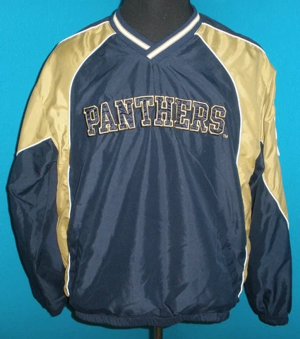 Men's XL 58 Sports Pittsburgh Panthers Pitt Pullover Jacket Side Zip Lined SEWN Cover