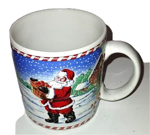 Taza de Navidad vintage Sakura Santa's Wonderland 1996 - Imagen 1 de 4