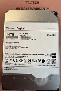 WD/HGST 14TB HSH721414AL42M0 0F29915 DC HC620 SAS 12Gb/s 3.5" HDD hard drive - Afbeelding 1 van 3