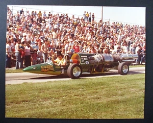Dragster Rennwagen Jet Car Green Mamba Doug Rose Original Promo Foto - Bild 1 von 2