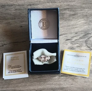 Anillo Bradford Exchange Diamonesk GP 925 Esterlina Talla 6.5 Royal Love 2018 LEER - Imagen 1 de 14