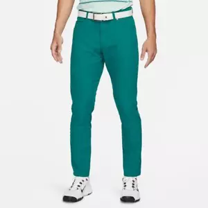 NUOVI PANTALONI NIKE 5 TASCHE GOLF DRI-FIT REPEL TEAL DA3064-381 31x32 ATLETA PERSONALIZZATI - Foto 1 di 5