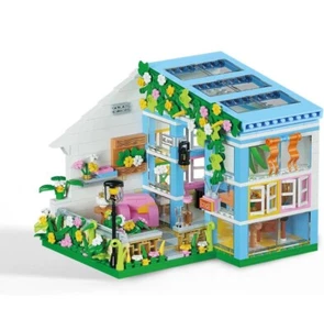 Lot of 2 Flower House Building Sets – Kids’ Mini Greenhouse Kit, Birthday Gift - Picture 1 of 7