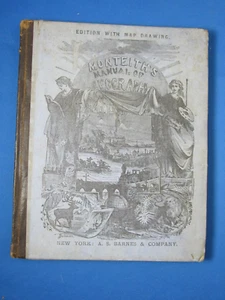 Monteith's 1871 Manual of Geography History Astronomy Hand Color Maps - Bild 1 von 10