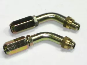2 cable elbow Mikuni Keihin PWK carb 30mm 28mm throttle adjuster turn out - Picture 1 of 5
