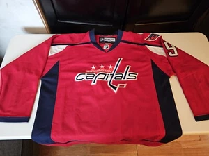 Reebok CCM Jersey Nicklas Backstrom Washington Capitals NHL Size 50 Fight Strap - Picture 1 of 11