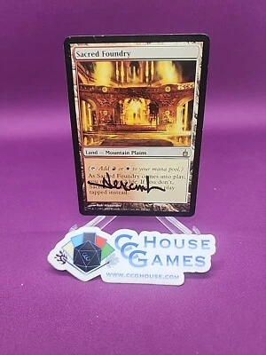 Sacred Foundry Ravnica Rob Alexander Signed Magic Rare MTG *CCGHouse* - Image 1 of 3