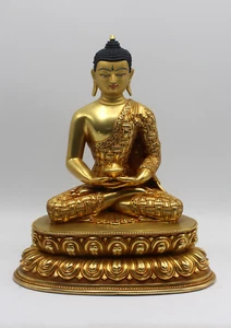 Masterpiece 24 K Gold Amitabha Buddha Statue - Picture 1 of 5