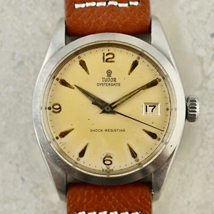 C.1958 Vintage Tudor Oysterdate by Rolex ref. 7939 roulette date watch in steel - Picture 1 of 11