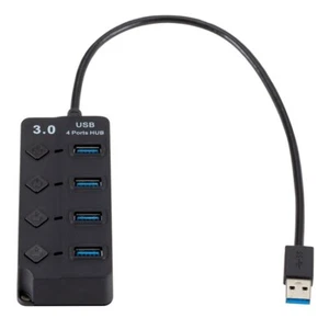 4-Port USB 3.0 Hub USB Verteiler 5Gbps USB Mehrfachstecker Splitter Laptop A74 - Bild 1 von 6
