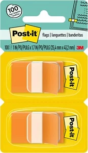 Post-It Flags Standard Page Flags In Dispenser, Orange, 100 Flags/Dispenser - Picture 1 of 2