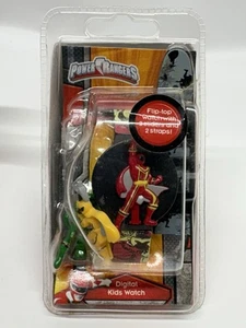Vintage Power Rangers Flip-Top Uhr mit 3 Schiebern und 2 Armbändern Neu in OVP - Bild 1 von 7