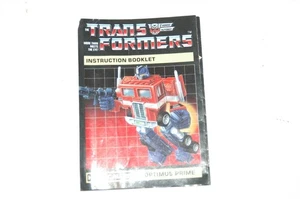 ORIGINAL G1 TRANSFORMERS OPTIMUS PRIME INSTRUCTION BOOKLET MANUAL - Picture 1 of 1