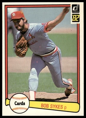 1982 Donruss #640 Bob Sykes St. Louis Cardinals - Image 1 of 2