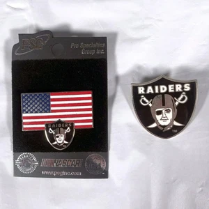 PSG Pro Specialties Group NFL Football Oakland Raiders American Flag Pin 2001 - Picture 1 of 8