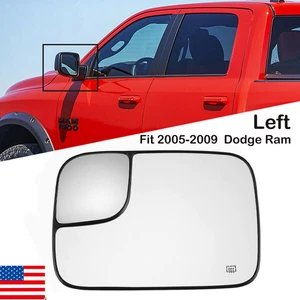 Power Mirror Glass Power Heated Driver Side for 05-09 Dodge Ram 1500 2500 3500 - Picture 1 of 10