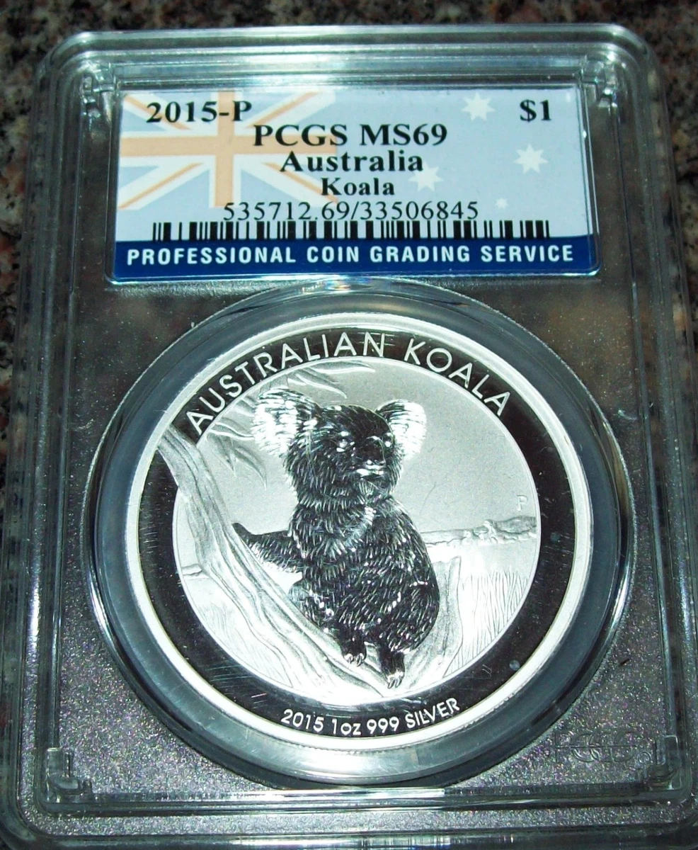 Australian Koala MS 69 Graded PCGS Silver Bullion Coins for sale