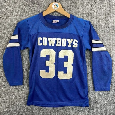 Camiseta de fútbol americano Rawlings Dallas Cowboys NFL M 10-12 niños niños vintage años 80’s retro Foto 1 de 4