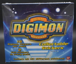 Digimon Collectable Stickers Booster Box Bandai Upper Deck - Series 1 Sealed - Picture 1 of 6