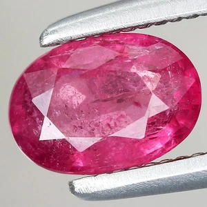 0.54ct t.w 6.2x4.3mm Oval Natural Pink Tourmaline Gemstone Mozambique, Africa - Picture 1 of 4