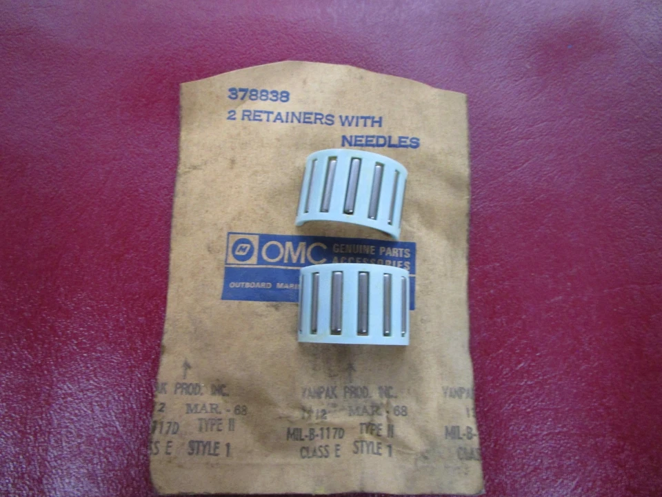 Retenedores OMC Vintage Antiguo Stock 378838 (2) con agujas Foto 1 de 1