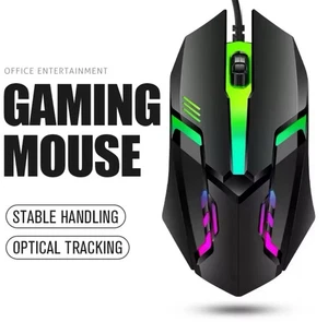 LED Luminous Backlit USB Wired Gaming Mouse for Desktop PC Laptop Gaming Mouse - Picture 1 of 1