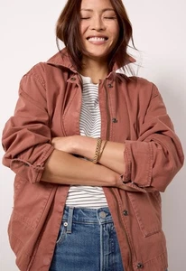 Chaqueta para mujer Pistola Utility Shacket Spice algodón de gran tamaño AGOTADA NUEVA CON ETIQUETAS XS - Imagen 1 de 15