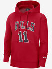 Nike Nba Chicago Bulls Demar Derozan Fleece Loose Fit Men Red Hoodie DB1208-658