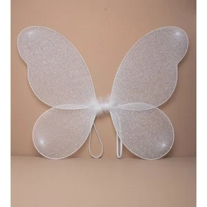 NEW White net fairy wings with glitter Adult childrens party hen do fancy dress - Picture 1 of 2