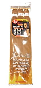 EZ BRAID  Color 27(Gold )Pre-Stretched Spectra Braiding Hair 26 Inch Triple Pack - Picture 1 of 1