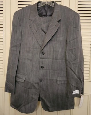 Traje De Lana Manzini Uomo De Colección Talla 46L Gris Nuevo con Etiquetas $650.00 Foto 1 de 4