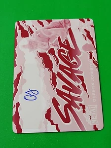 Quentin Johnson 2023 Leaf Metal Magenta Plate Auto 1/1, TCU, Seattle Drafted - Bild 1 von 8