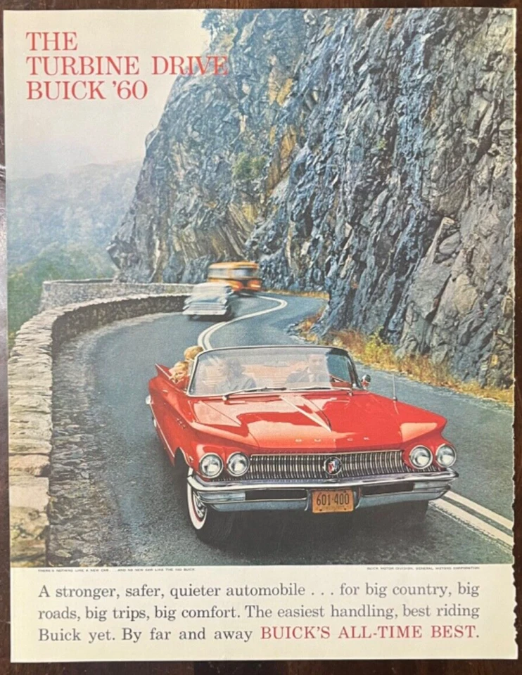 1960 Turbine Drive Buick, convertible, 2 doors, red - Image 1 of 1