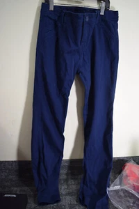 Justice GIRLS 12 1/2 L Blue Chino Khaki Pants Simply Low Straight 32x28 READ - Picture 1 of 9