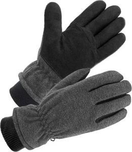 SKYDEER Winterhandschuhe mit weichem Hirschleder Wildleder & Thermo Polarfleece L - Bild 1 von 6