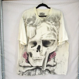 Vintage MMA Elite Short Sleeve Grunge Emo Men's Graphic Print T- Shirt Size 2XL - Picture 1 of 10