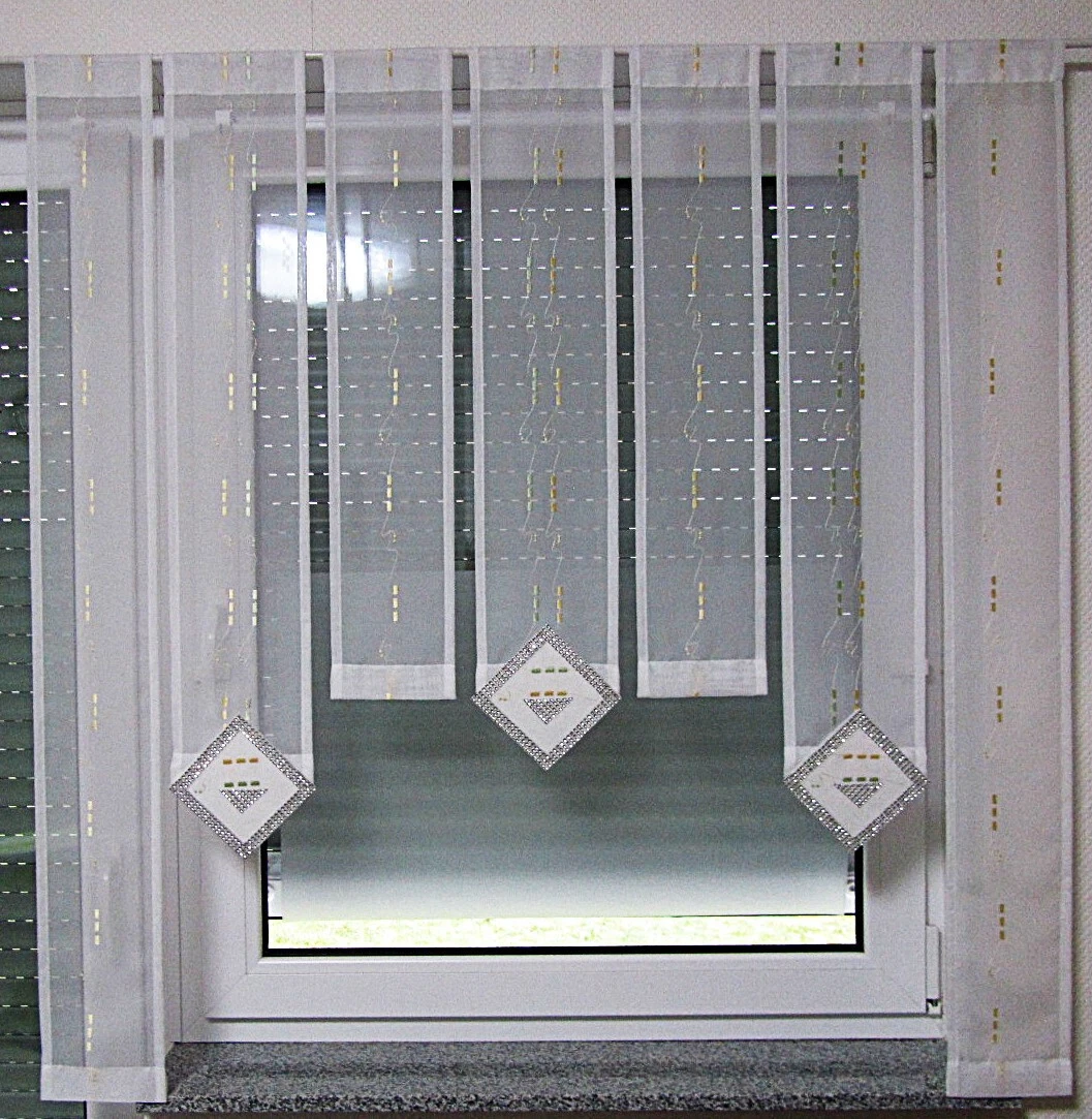 Bistrogardine Aus Voile – 140x70 Cm, Transparent, Mit Tunnelzug, Ländlicher Stil Für Küche & Wohnzimmer