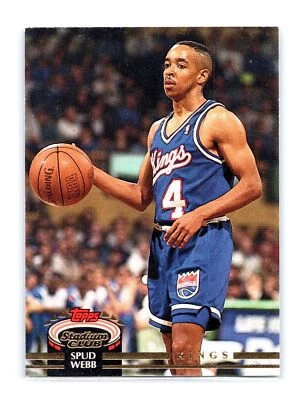 1992-93 Stadium Club Basketball #72 Spud Webb Sacramento Kings - Image 1 of 2