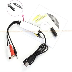EzCAP 3.5mm RCA Cassette to USB 2.0 Audio Capture WMA WAV OGG Adapter for CD MP3 - Picture 1 of 6