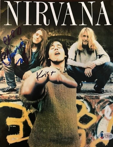 Chad Channing Krist Novoselic Signed Autographed Nirvana Photo Kurt Cobain COA Cover
