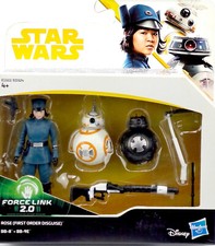 STAR WARS ROSE FIRST ORDER UNIFORM,BB-8 & BB-9E ""THE LAST JEDI"" HASBRO