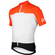 POC Essential AVIP Cycling Bicycle Full Zip Jersey Orange/White/Black Large NEW