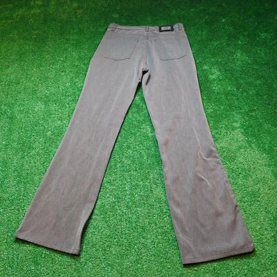 Vintage Hugo Boss Pants Mens 33x34 Gray zip fly stretch trousers 90s casual - Image 1 of 4